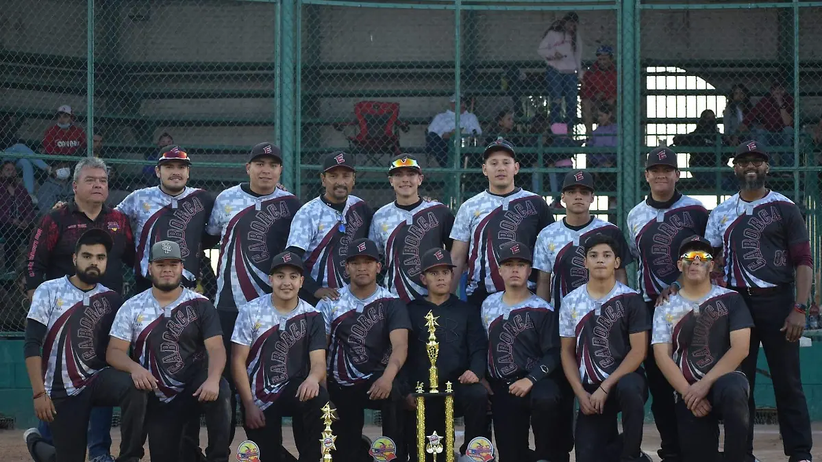 Caborca campeón varonil de softbol estatal Sub 22              (Cortesía Codeson)